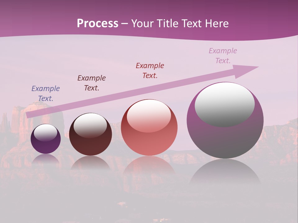 A Mountain Range With A Purple Sky In The Background PowerPoint Template