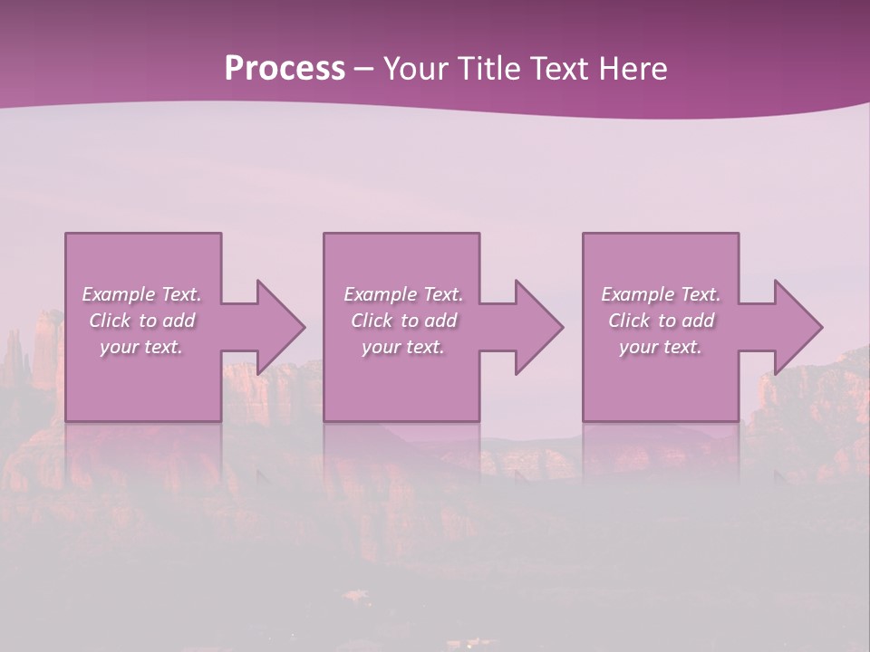 A Mountain Range With A Purple Sky In The Background PowerPoint Template