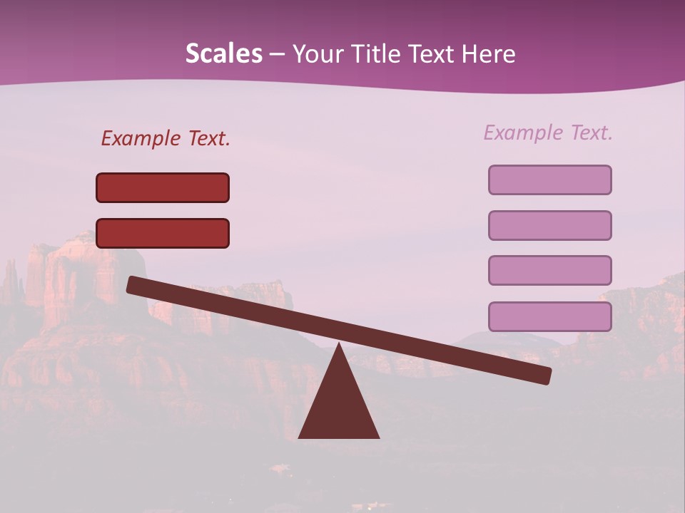 A Mountain Range With A Purple Sky In The Background PowerPoint Template