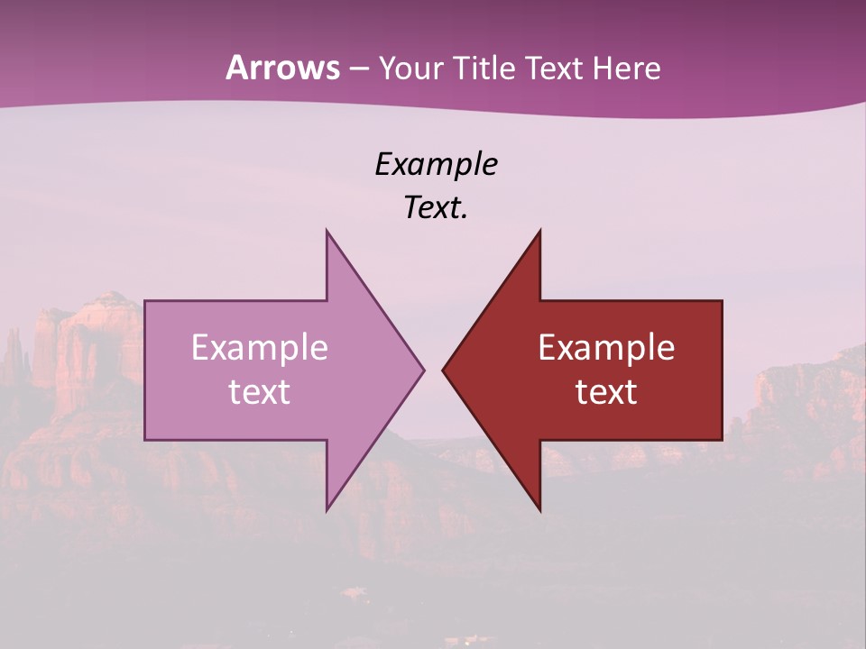 A Mountain Range With A Purple Sky In The Background PowerPoint Template