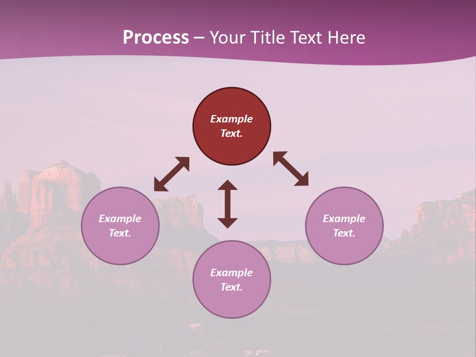 A Mountain Range With A Purple Sky In The Background PowerPoint Template