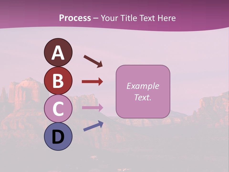 A Mountain Range With A Purple Sky In The Background PowerPoint Template