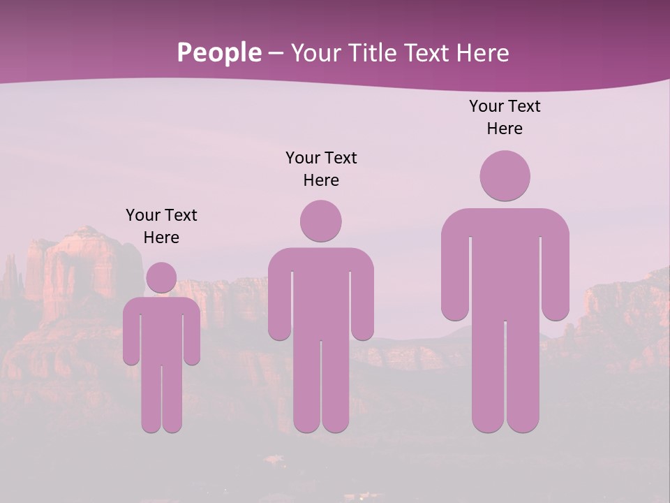 A Mountain Range With A Purple Sky In The Background PowerPoint Template