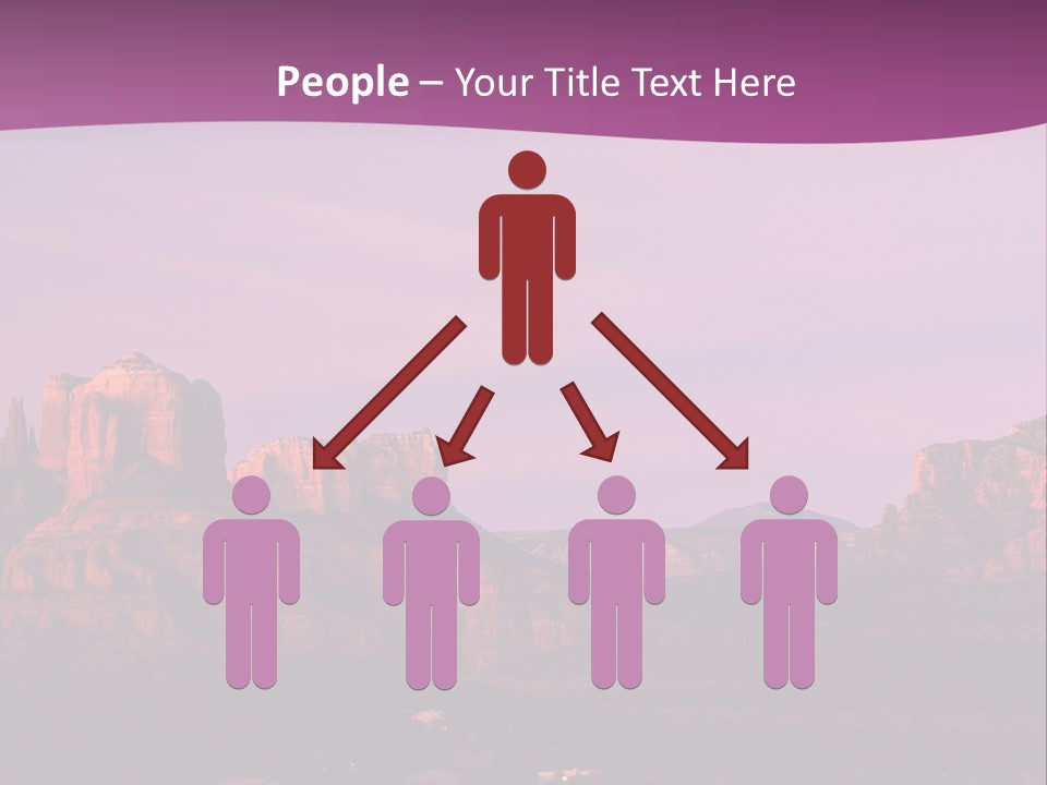 A Mountain Range With A Purple Sky In The Background PowerPoint Template