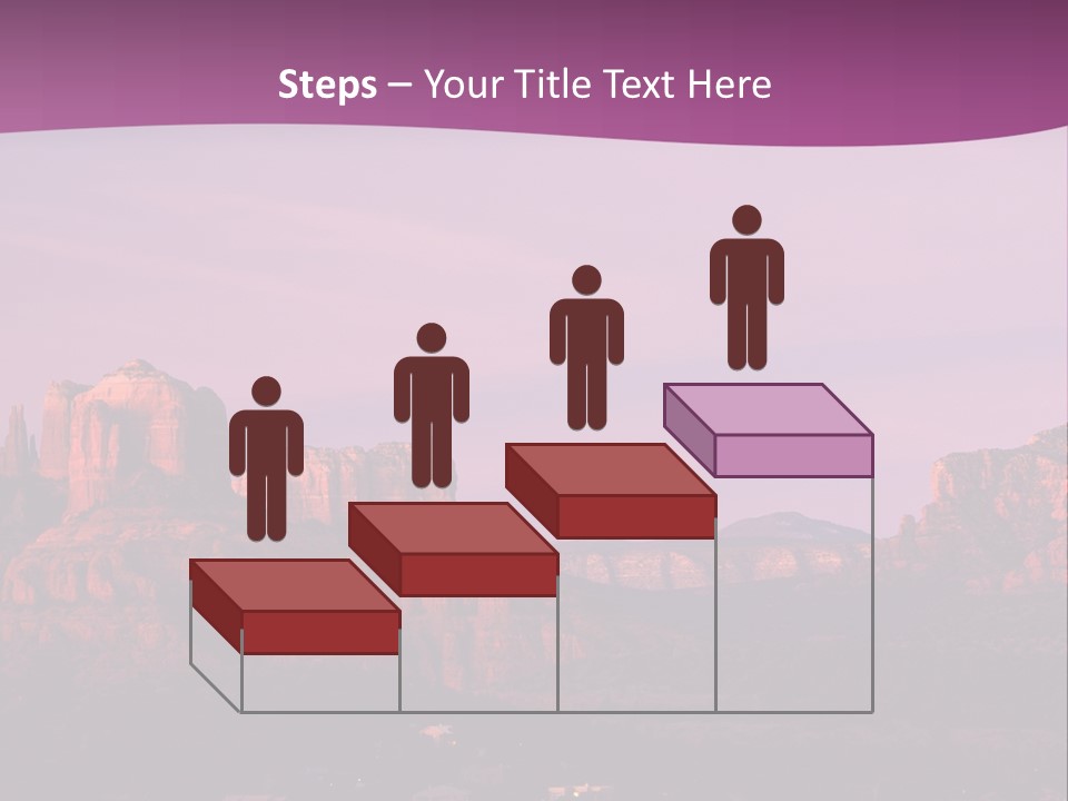 A Mountain Range With A Purple Sky In The Background PowerPoint Template