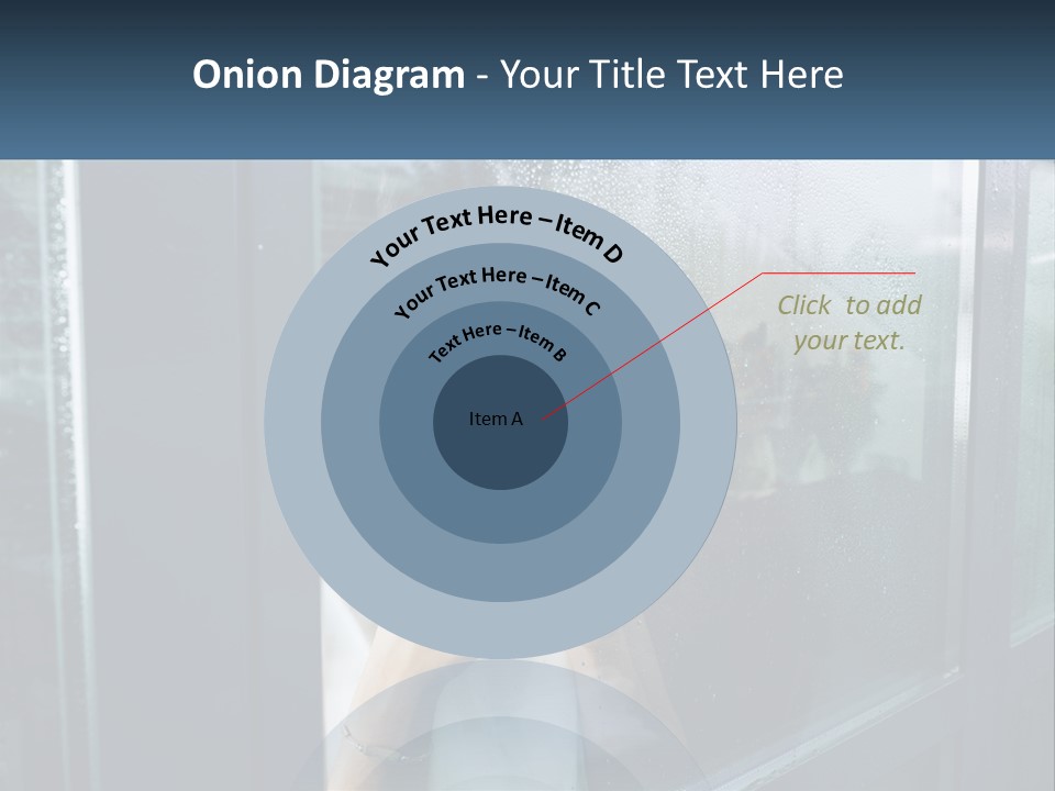 A Woman Holding A Cup Looking Out A Window PowerPoint Template