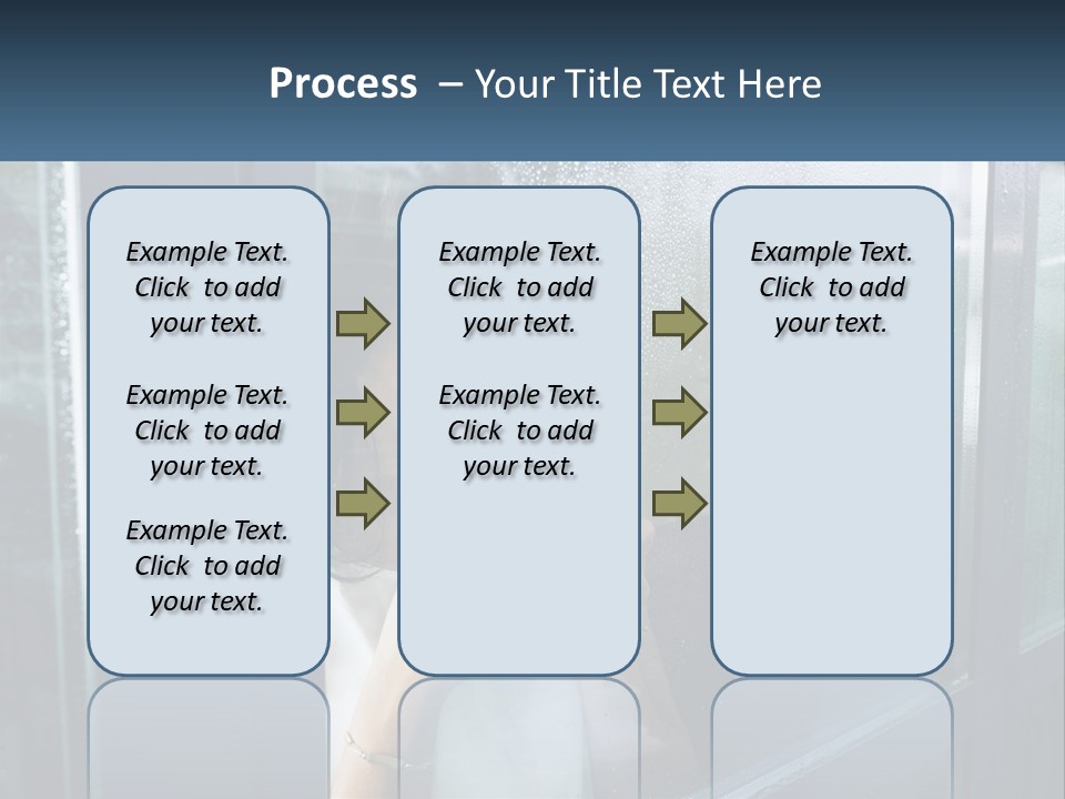 A Woman Holding A Cup Looking Out A Window PowerPoint Template