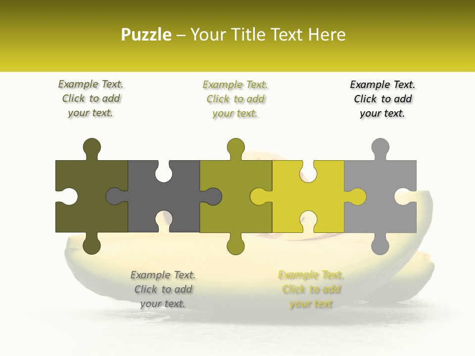 A Group Of Sliced Avocados On A White Background PowerPoint Template