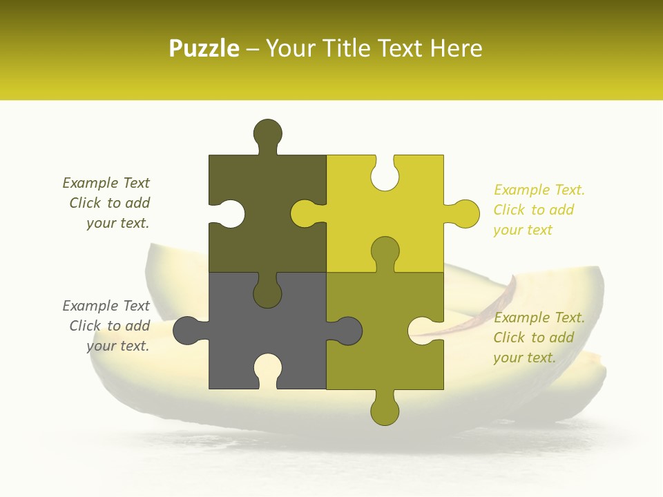 A Group Of Sliced Avocados On A White Background PowerPoint Template