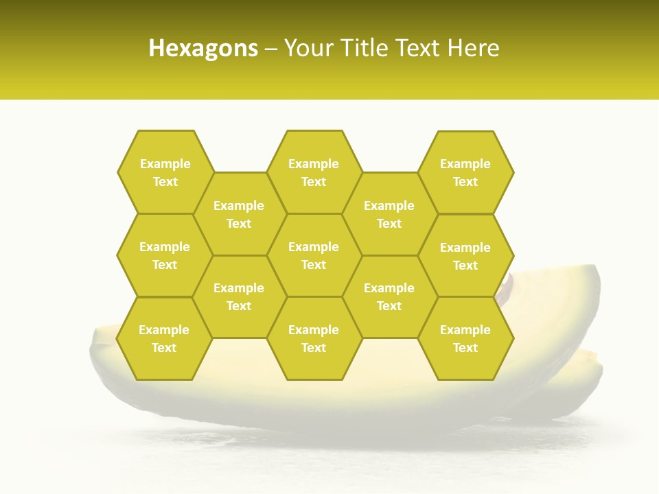 A Group Of Sliced Avocados On A White Background PowerPoint Template