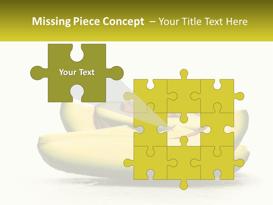 A Group Of Sliced Avocados On A White Background PowerPoint Template