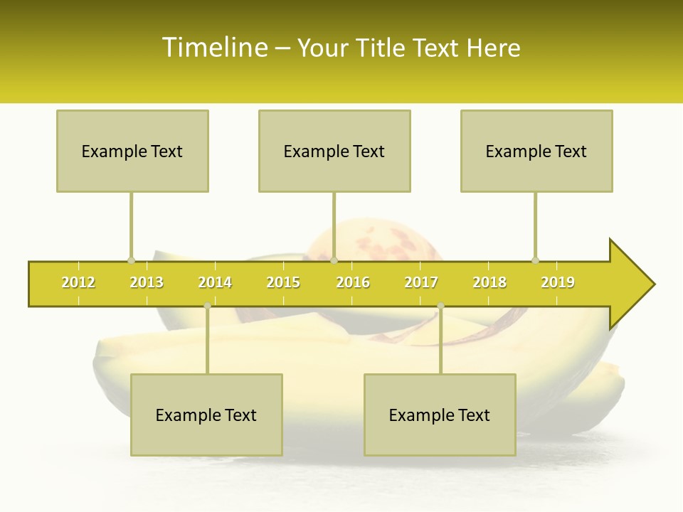 A Group Of Sliced Avocados On A White Background PowerPoint Template