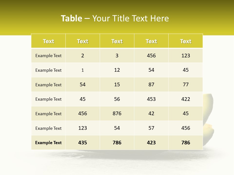 A Group Of Sliced Avocados On A White Background PowerPoint Template