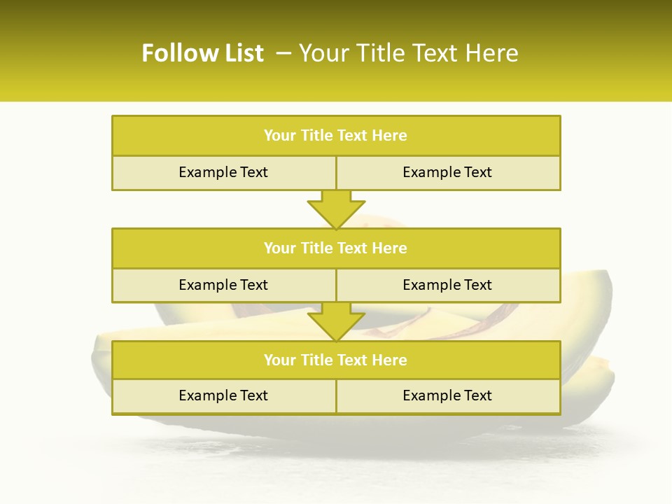 A Group Of Sliced Avocados On A White Background PowerPoint Template