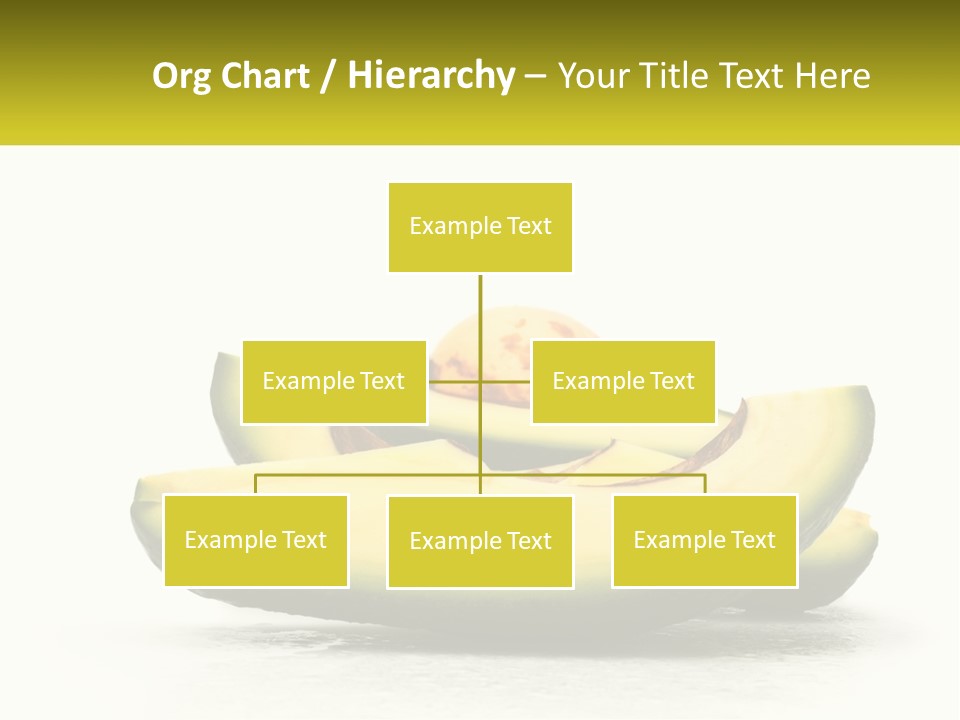 A Group Of Sliced Avocados On A White Background PowerPoint Template