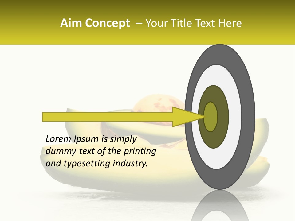 A Group Of Sliced Avocados On A White Background PowerPoint Template