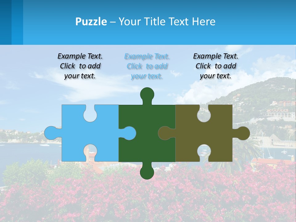 A Scenic View Of A Harbor With Boats In The Water PowerPoint Template