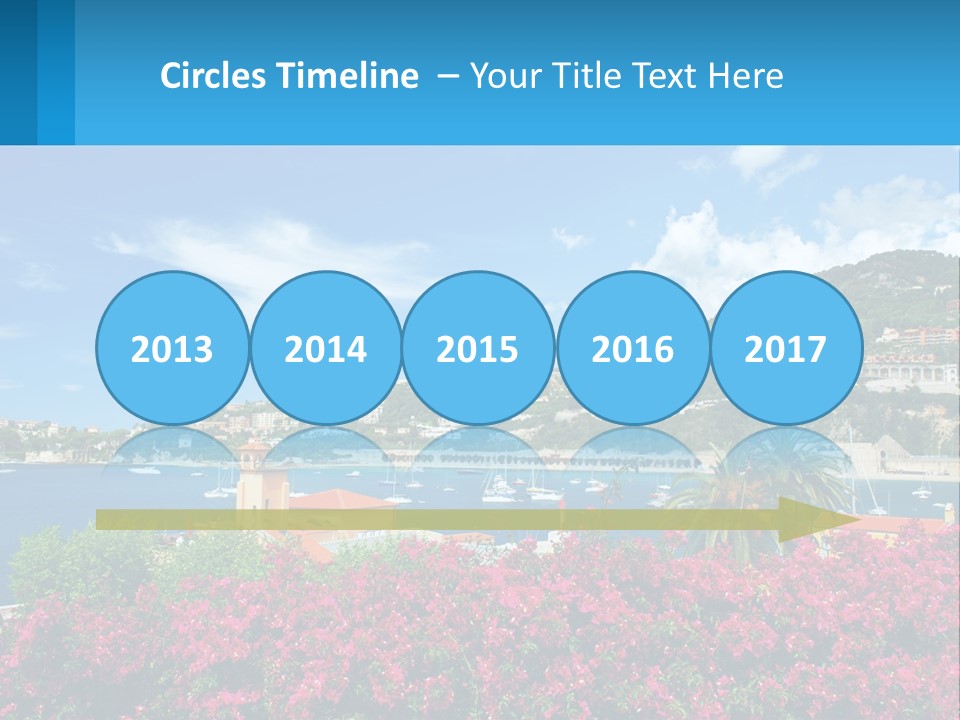 A Scenic View Of A Harbor With Boats In The Water PowerPoint Template