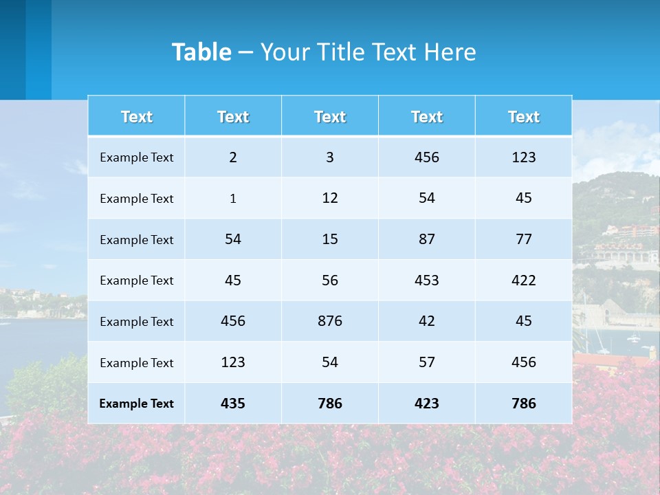 A Scenic View Of A Harbor With Boats In The Water PowerPoint Template