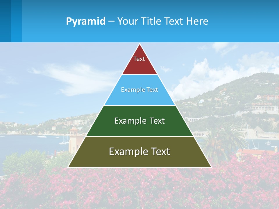 A Scenic View Of A Harbor With Boats In The Water PowerPoint Template