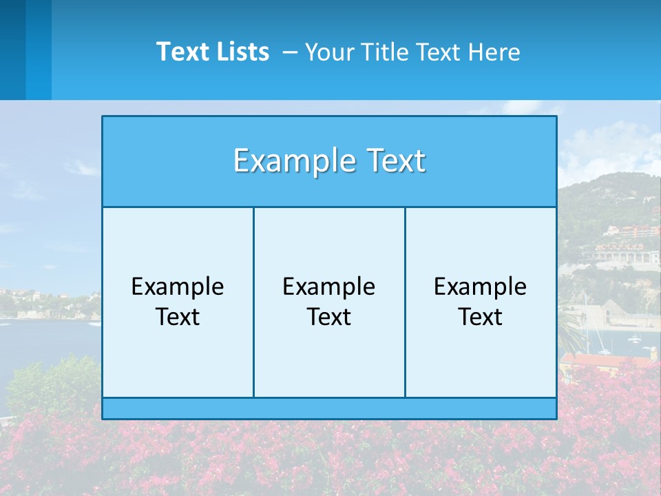 A Scenic View Of A Harbor With Boats In The Water PowerPoint Template