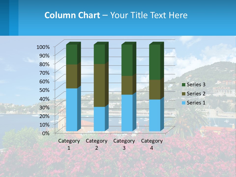 A Scenic View Of A Harbor With Boats In The Water PowerPoint Template