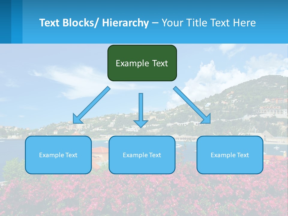 A Scenic View Of A Harbor With Boats In The Water PowerPoint Template