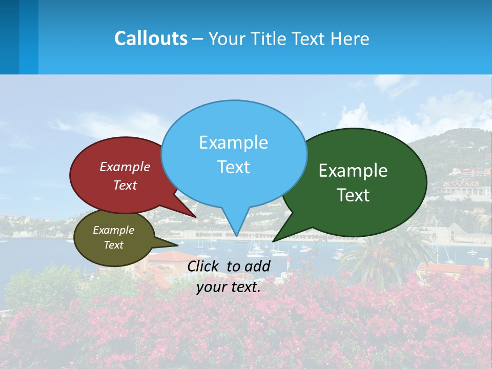 A Scenic View Of A Harbor With Boats In The Water PowerPoint Template