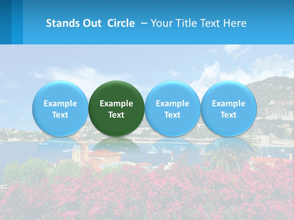 A Scenic View Of A Harbor With Boats In The Water PowerPoint Template