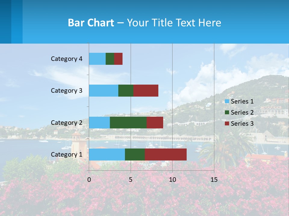 A Scenic View Of A Harbor With Boats In The Water PowerPoint Template