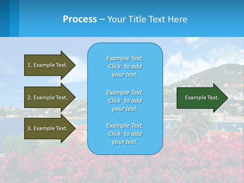 A Scenic View Of A Harbor With Boats In The Water PowerPoint Template