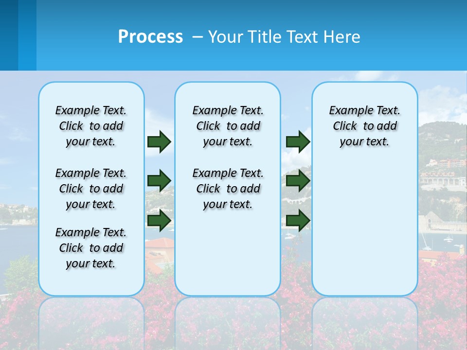 A Scenic View Of A Harbor With Boats In The Water PowerPoint Template