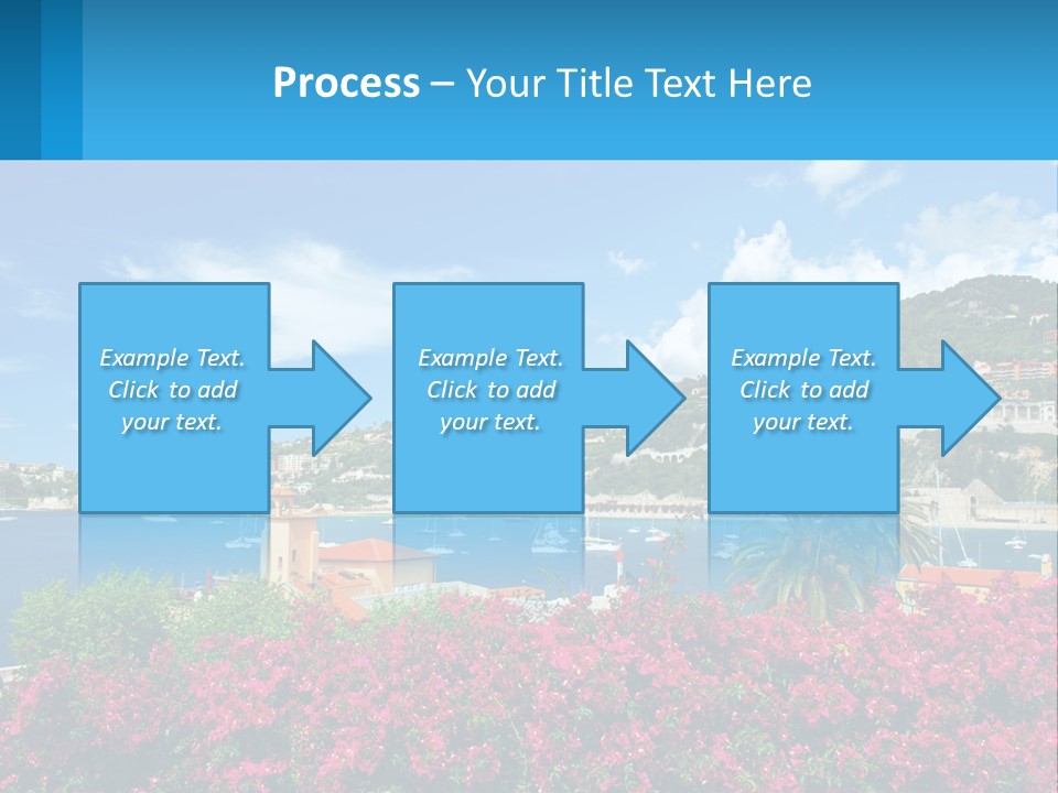 A Scenic View Of A Harbor With Boats In The Water PowerPoint Template