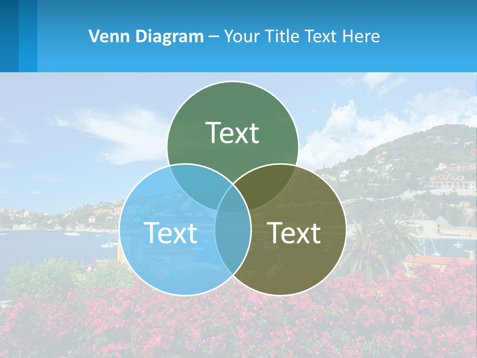 A Scenic View Of A Harbor With Boats In The Water PowerPoint Template