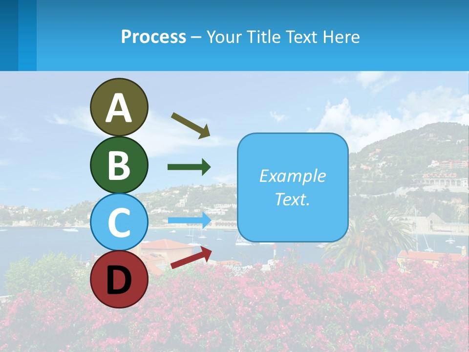 A Scenic View Of A Harbor With Boats In The Water PowerPoint Template