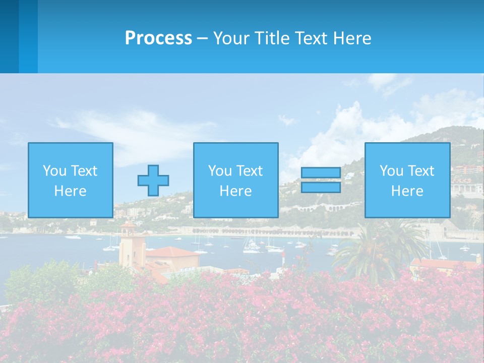 A Scenic View Of A Harbor With Boats In The Water PowerPoint Template