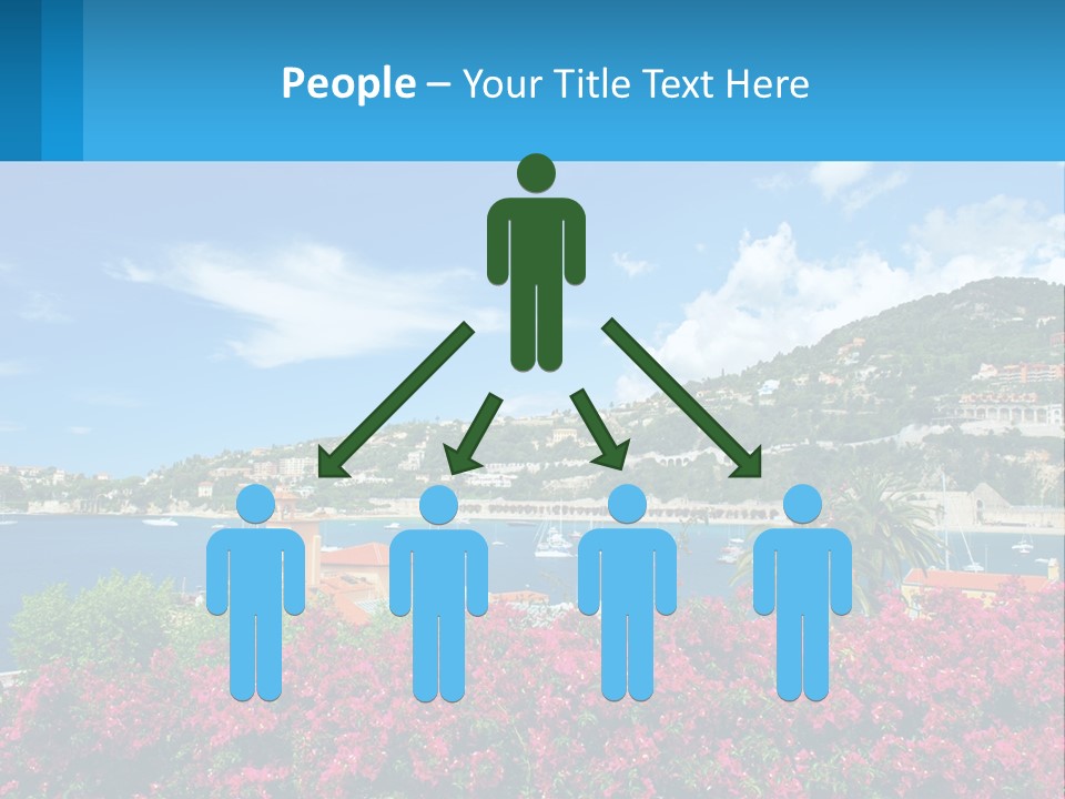 A Scenic View Of A Harbor With Boats In The Water PowerPoint Template