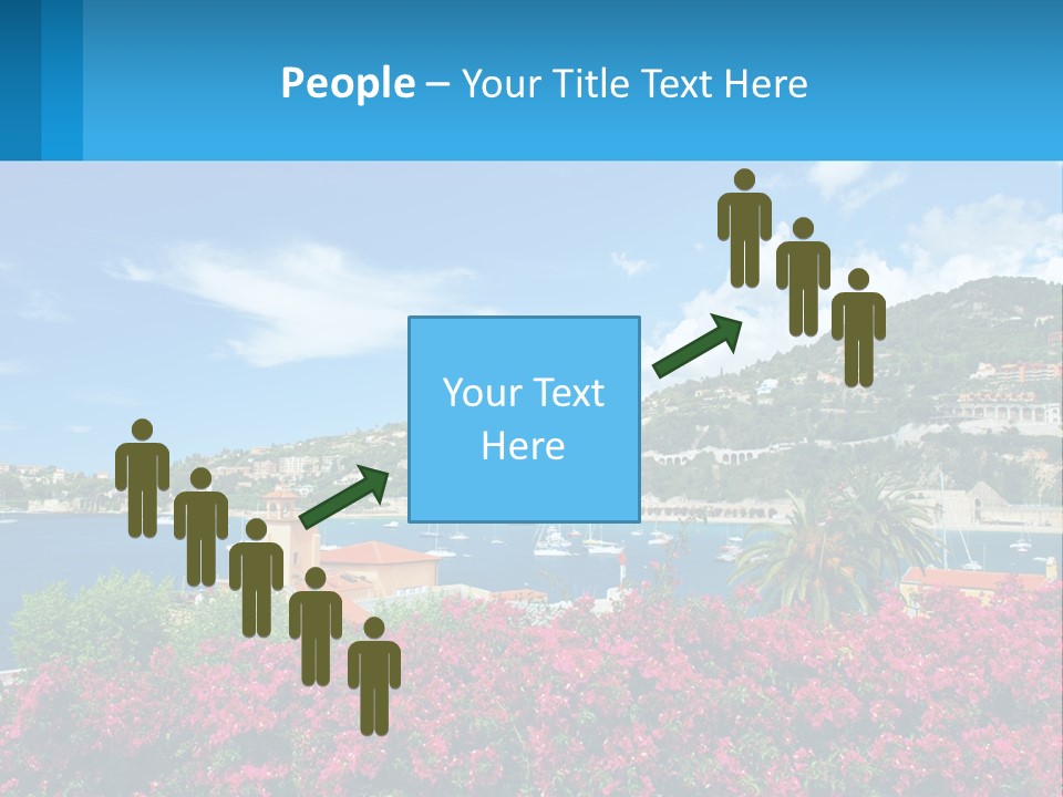 A Scenic View Of A Harbor With Boats In The Water PowerPoint Template