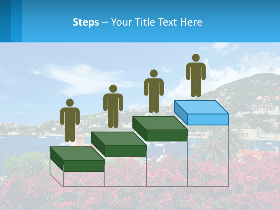 A Scenic View Of A Harbor With Boats In The Water PowerPoint Template