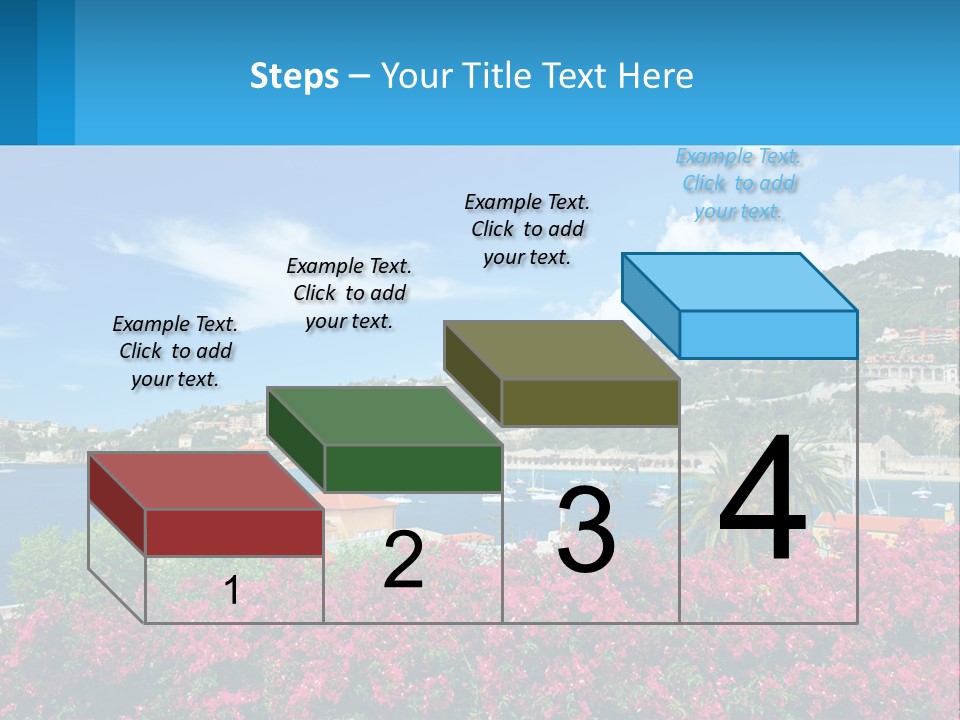 A Scenic View Of A Harbor With Boats In The Water PowerPoint Template