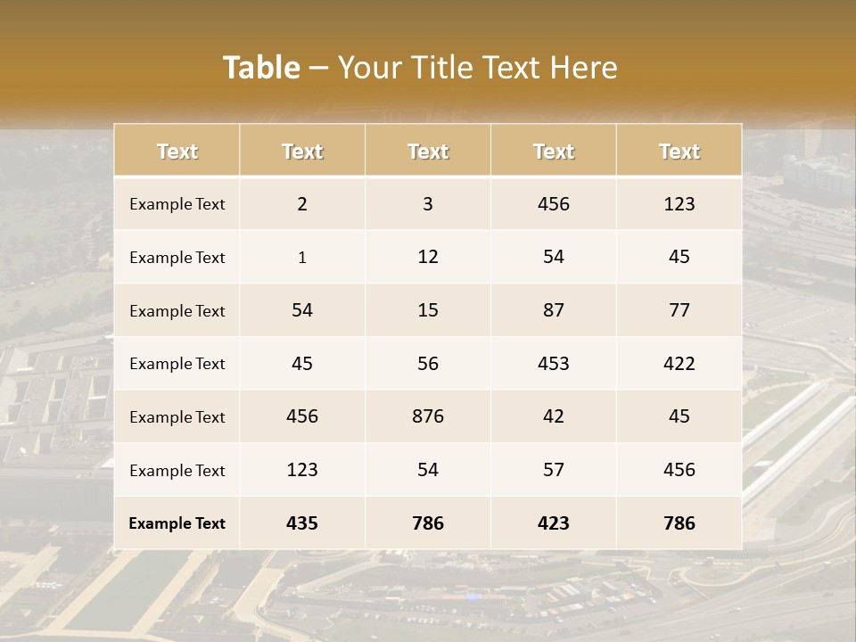 An Aerial View Of A Large Building In A City PowerPoint Template
