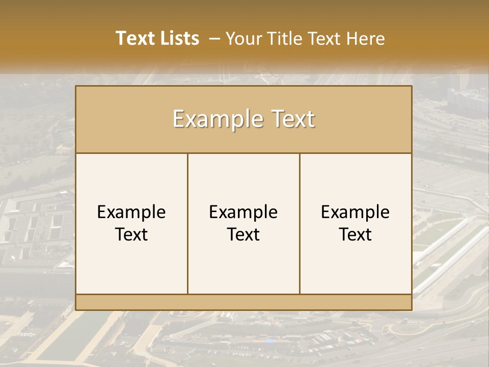 An Aerial View Of A Large Building In A City PowerPoint Template
