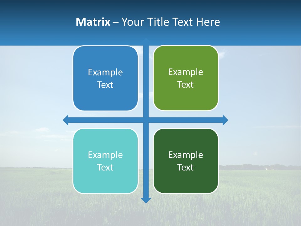 A Tractor In A Green Field With A Blue Sky In The Background PowerPoint Template
