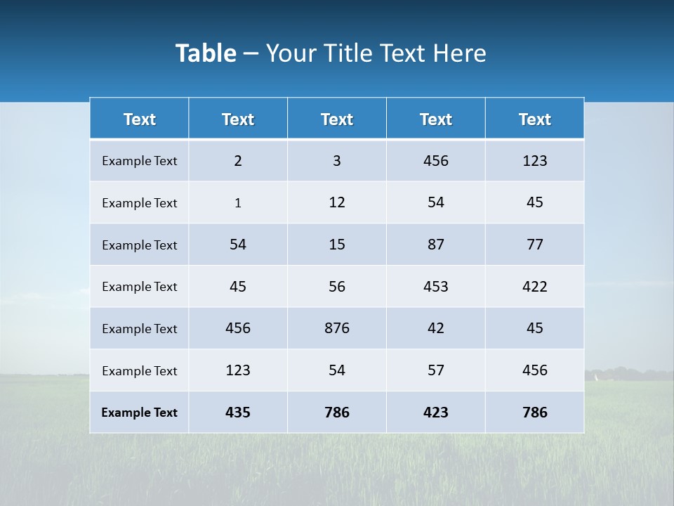 A Tractor In A Green Field With A Blue Sky In The Background PowerPoint Template