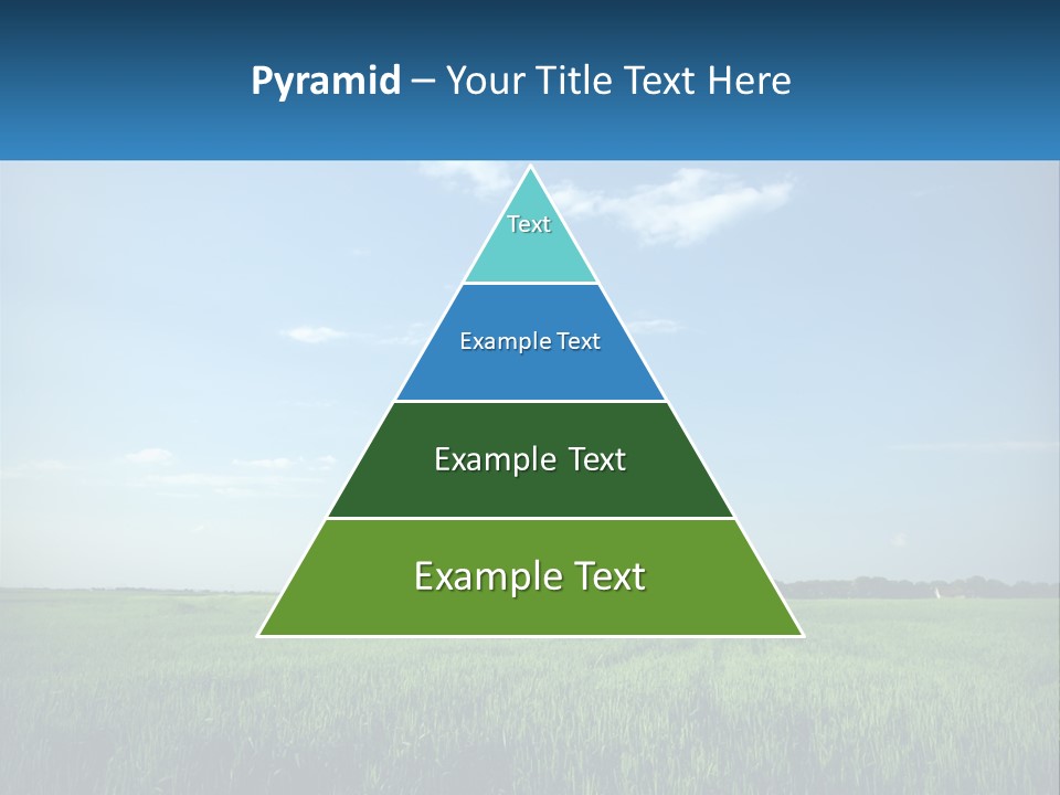 A Tractor In A Green Field With A Blue Sky In The Background PowerPoint Template