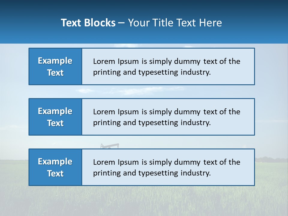 A Tractor In A Green Field With A Blue Sky In The Background PowerPoint Template
