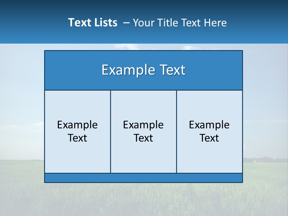 A Tractor In A Green Field With A Blue Sky In The Background PowerPoint Template