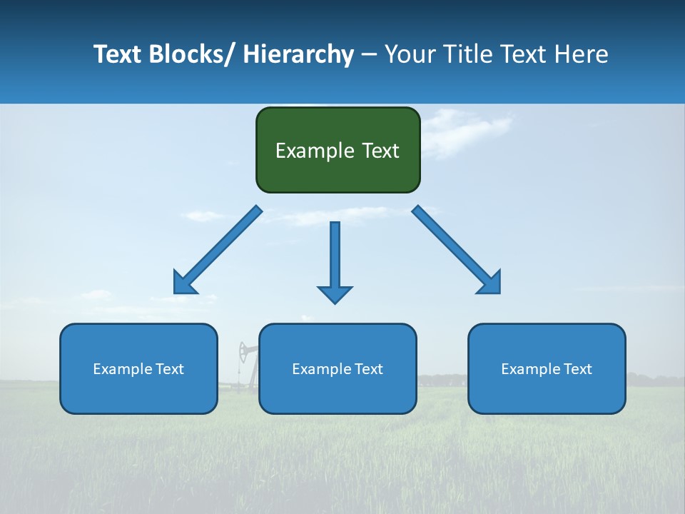 A Tractor In A Green Field With A Blue Sky In The Background PowerPoint Template