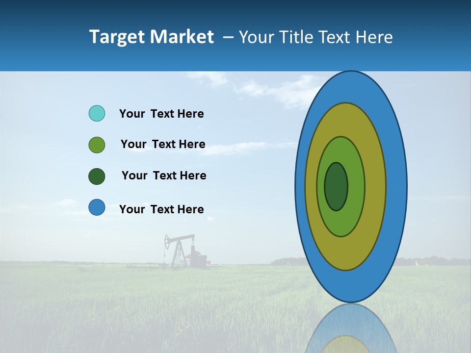 A Tractor In A Green Field With A Blue Sky In The Background PowerPoint Template