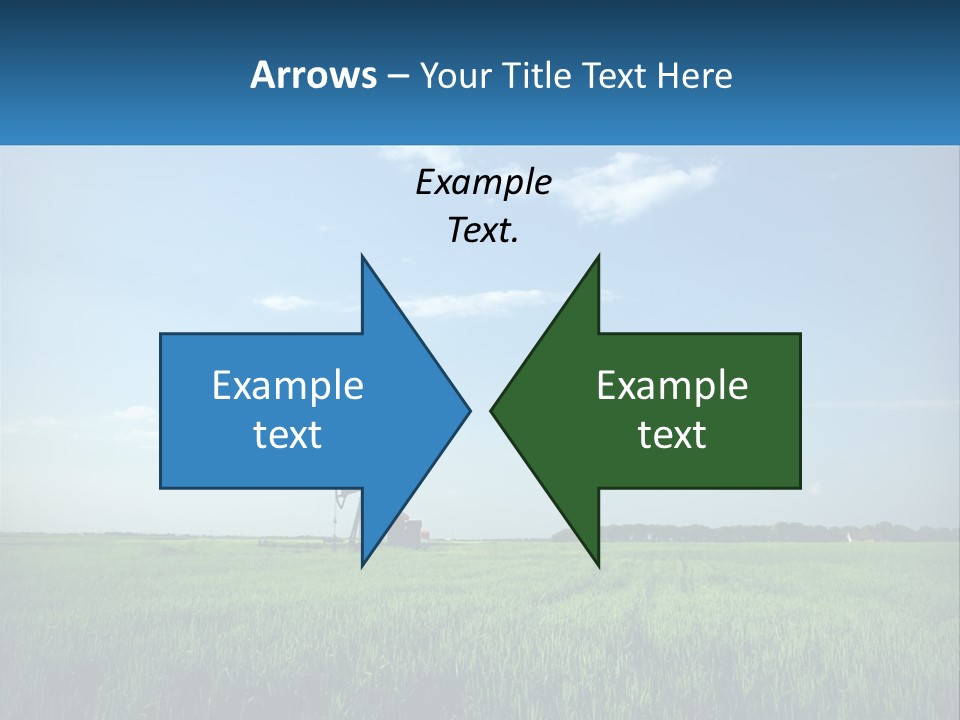 A Tractor In A Green Field With A Blue Sky In The Background PowerPoint Template